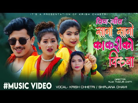New Nepali Teej Song 2081 - Sano Sano Kakariko Biruwa By Krish chhetri - Shirjana Dhami