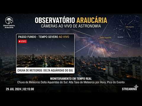 🌦️ AO VIVO: Clima e Céu em Tempo Real em Passo Fundo RS | Câmeras do Observatório Araucária