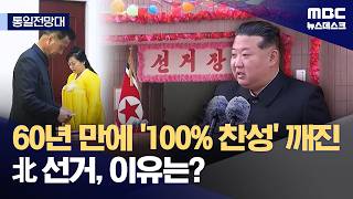 [통일전망대] 100% 찬성 깨진 북한 선거의 이면 (2026.04.11/뉴스데스크/MBC)