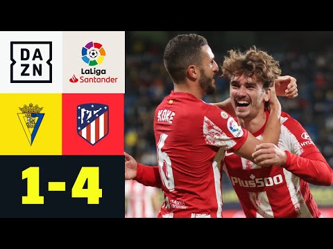Traumkombinationen und ein kurioses Tor: Cadiz - Atletico 1:4 | LaLiga | DAZN Highlights