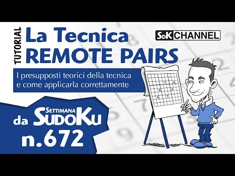 TUTORIAL - La Remote Pairs (Sudoku n.20 di Settimana Sudoku 672)