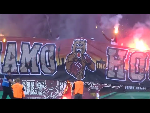 BFC Dynamo Ultras zünden eigene Zaunfahne an (HD) ! 14.08.2017