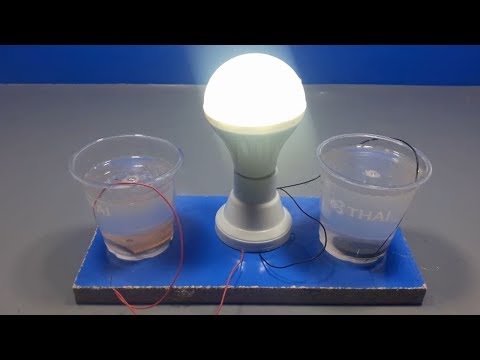free energy light bulb using salt | science projects