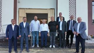 baskan buyukkilic anbar mahallesinde sona yaklasilan camii insaatinda incelemelerde bulundu