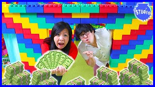 LAST TO LEAVE LEGO BOX FORT WINS $100,000 - CHALLENGE
