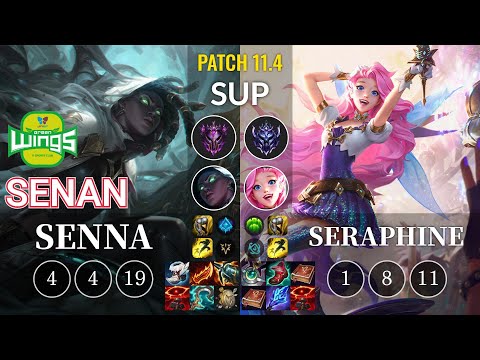 JAG Senan Senna vs Seraphine Sup - KR Patch 11.4