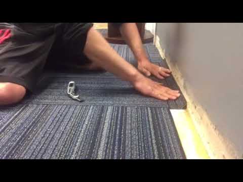 How to install carpet tiles