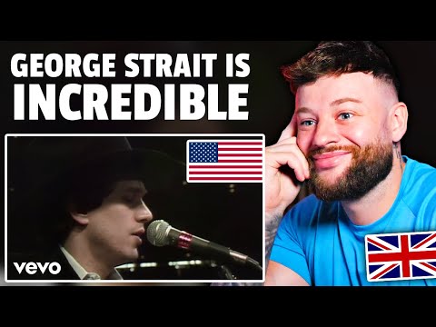 British Guy's FIRST TIME Listening to "GEORGE STRAIT - Amarillo By Morning"