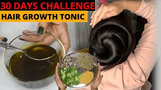 Long Hair Tonic- Stop Hair Thinning &amp; Hair Fall- Extreme Long Thick Hair Growth in 30 Days-Hair Oil