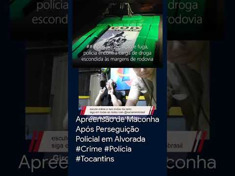 Apreensão de Maconha Após Perseguição Policial em Alvorada #Crime #Polícia #Tocantins