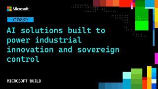 AI solutions built to power industrial innovation and sovereign control | OD839