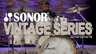 Video thumbnail for Sonor Vintage Series Drum Set 22/10/12/14/16 with Tom Mount - Vintage Pearl (VT-522WMVPRL) by Memphis Drum Shop