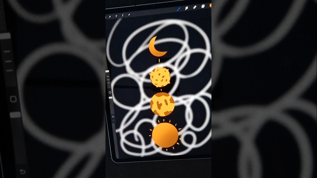 Minimalist wallpaper art procreate