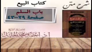 صورة شرح زاد المستقنع | كتاب البيع | (باب السلم)(٢)