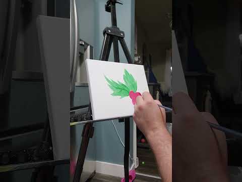 Acrylic painting: mistletoe