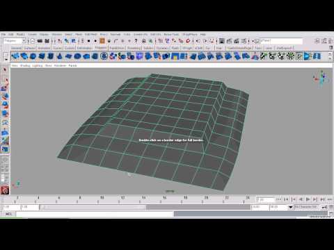 (Basic) Border Edge Selection in Maya