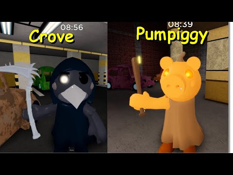 New Skins (Pumpiggy + Crove) Jumpscare | Piggy [BOOK 2] SPOOKY HUNT!