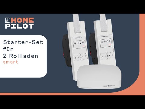 Control RolloTron belt winder via smartphone - Starter set for 2 smart roller shutters