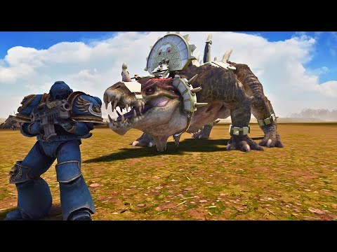 5,000,000 MORDOR SOLDIERS SURROUND THE SPACE MARINE FORT - WARHAMMER 40K - UEBS 2