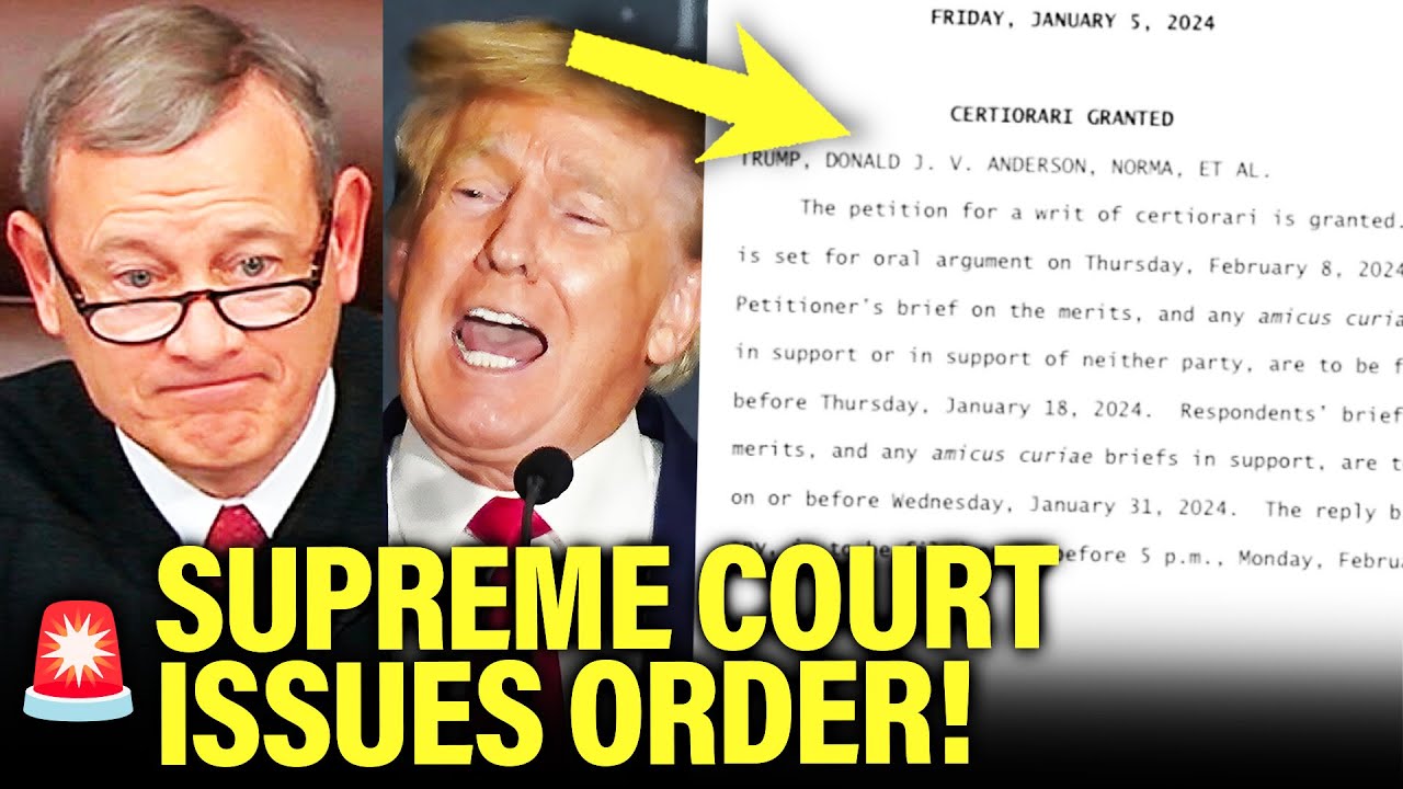 Supreme Court Makes MAJOR RULING on Trump DISQUALIFICATION
