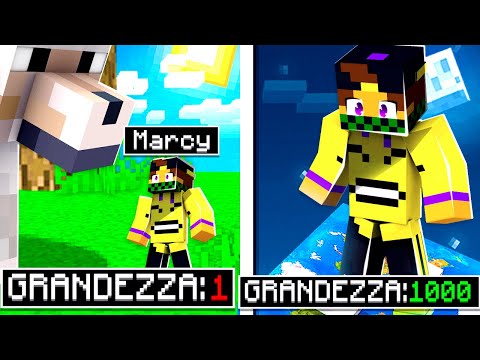 SPEEDRUN GIGANTE vs SPEEDRUN MINUSCOLO SU MINECRAFT