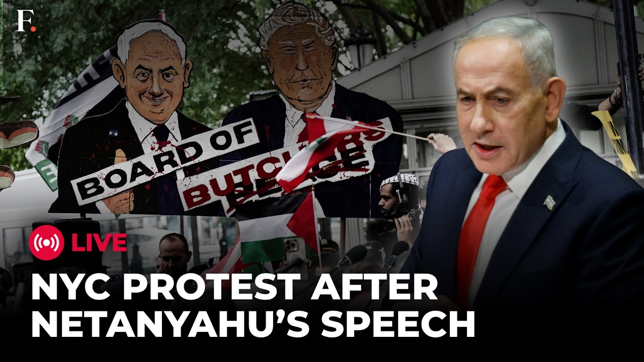 LIVE: Protesters Take to New York Streets After Netanyahu Attacks Mamdani in UN Speech