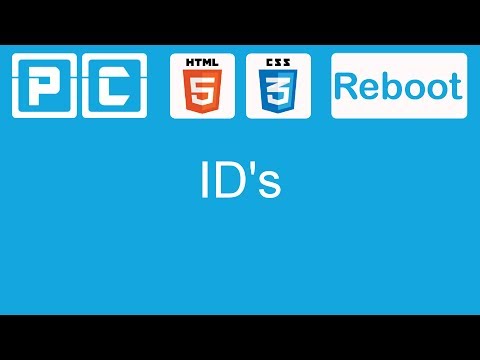 HTML5 and CSS3 beginners tutorial 22 - ID's