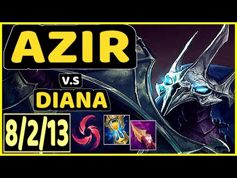HUMANOID (AZIR) vs DIANA - 8/2/13 KDA MID GAMEPLAY - EUW Ranked GRANDMASTER