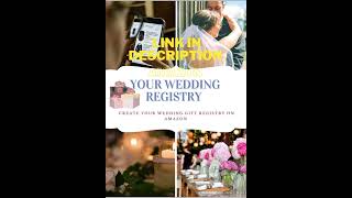 💥 Create your wedding gift registry on Amazon  #shorts