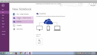 OneNote - Navigation, Saving, & Sharing