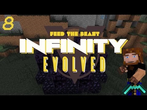 Minecraft: FTB Infinity Evolved - Ep.8 - Portal Gun!!