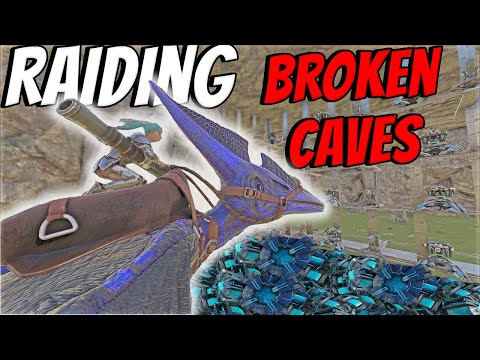 RAIDING 2 BROKEN Caves In Under 24 HOURS - Ark