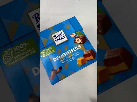 Ritter Sport Delightfuls 🤤😍 Box Filling Platter Sweet Asmr Praline Caramel #asmr #rittersport #sweet