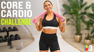 40 Min Cardio & Core Dumbbell Workout | Deep Core Muscles And Low Impact Cardio Options!