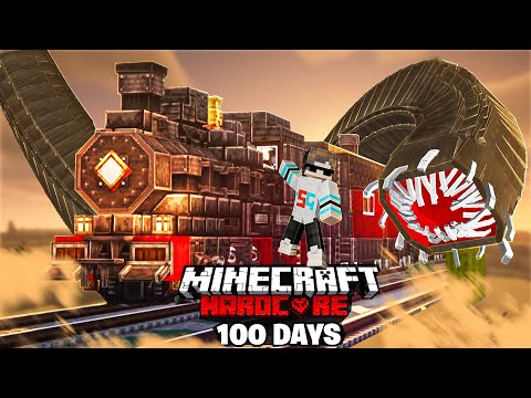 I Survived 100 Days on Train in Hardcore Minecraft!