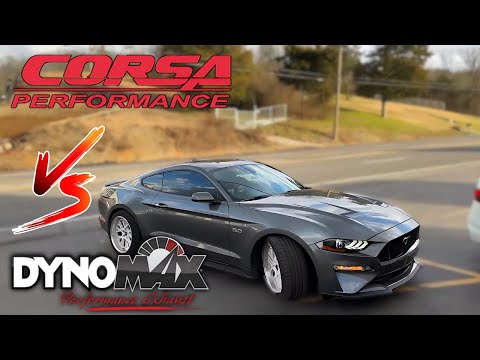 2015-2023 Ford Mustang GT 5.0L V8:  Dynomax Race Bullets Vs Corsa Xtreme Cat-Back!