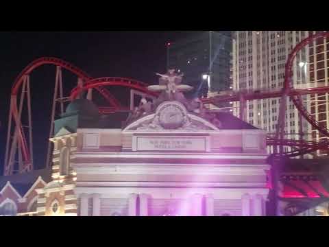 Off-ride footage of a Big Apple Coaster train