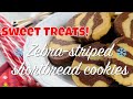 Zebra Striped Shortbread Cookies -SWEET TREATS!