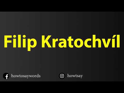 How To Pronounce Filip Kratochvil