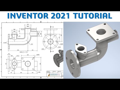 Inventor 2021 Tutorial #189 | 3D Modeling Basic Beginners | CAD CAM TUTORIAL