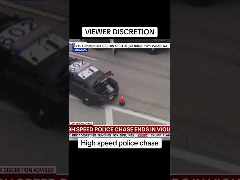 Video | Viewer Discretion: wild high-speed police chase in LA ends with violent wreck
