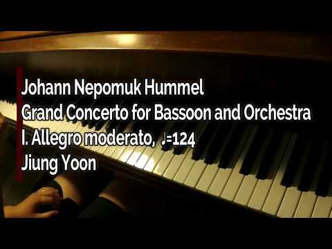 Piano Part- Hummel, Grand Concerto for Bassoon and Orchestra, I. Allegro moderato, ♩=124
