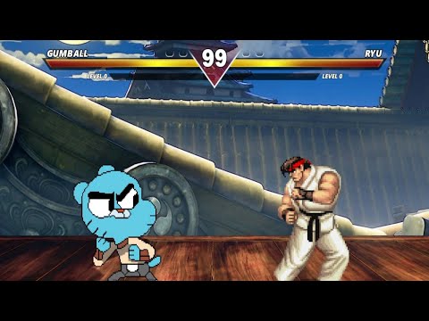 [Street Fighter Mugen] Gumball Vs Ryu