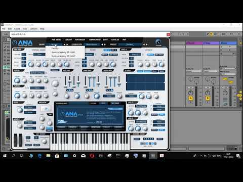 install the presets Sonic Academy ANA Soundbank Vol 2