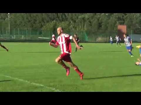 Z utkání Luby - Domažlice B ,výborný zákrok Brataniče.