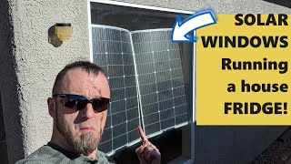 NO way - SOLAR WINDOWS ?! Running a house fridge with DOKIO flexible solar panels