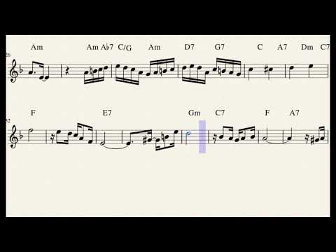 Carinhoso (Pixinguinha) Backing track - Sheet Music