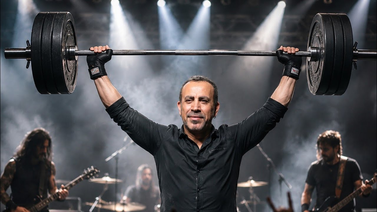 CY - Haluk Levent LGBT Derneklerinden Destek Almak İçin Sahnede Eldivenle Halter Kaldırmış.