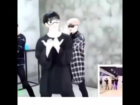 Got7- practicing never ever with a blindfolds in their eyes