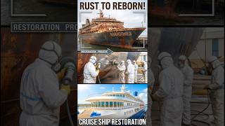 Restoring a Completely Abandoned Luxury Cruise Ship! 🚢✨ #shorts#satisfying